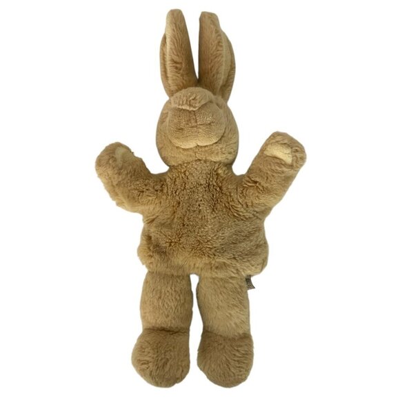 Vintage Gund 1993 Bunny Rabbit Plush Hand Puppet Toy Beige Learning Pretend Play - Picture 3 of 7